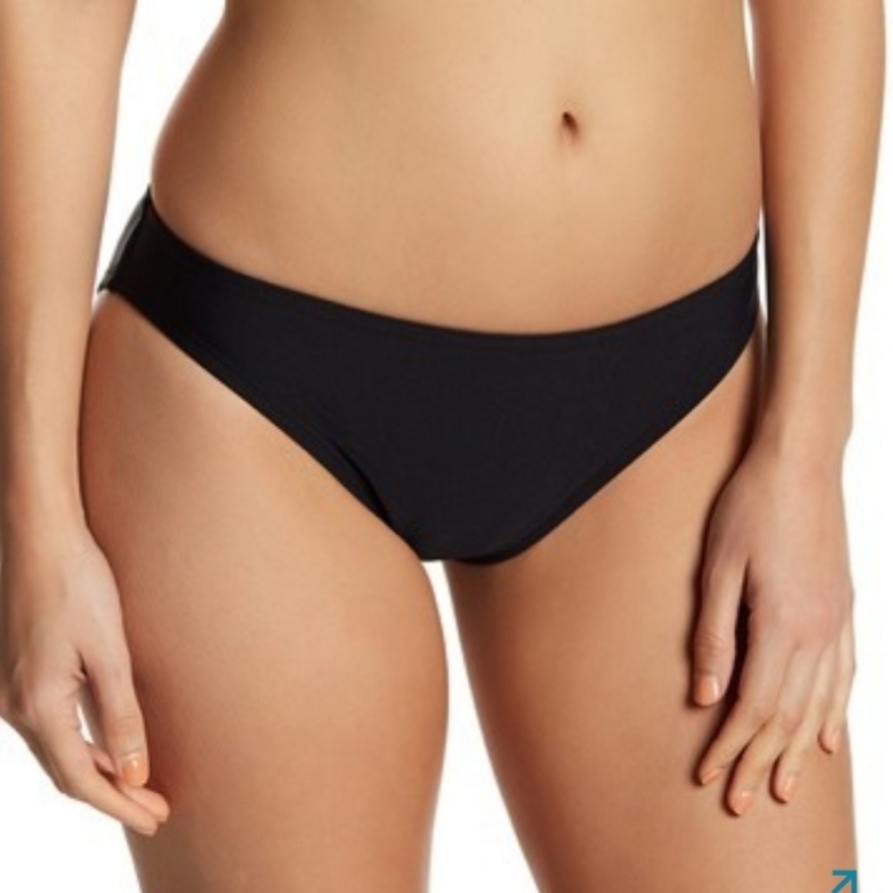 ADIDAS Solid Hipster Black Bikini BOTTOM. XL